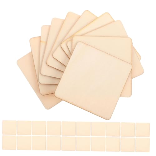 SHINEOFI 200 Stück Unbehandelte Quadratische Holzstücke für Basteln Gravieren Malen Glatte Naturholz Zuschnitte für DIY Projekte und Dekoration SHINEOFI 200 Stück Unbehandelte Quadratische Holzstücke für Basteln Gravieren Malen Glatte Naturholz Zuschnitte für DIY Projekte und Dekoration von SHINEOFI