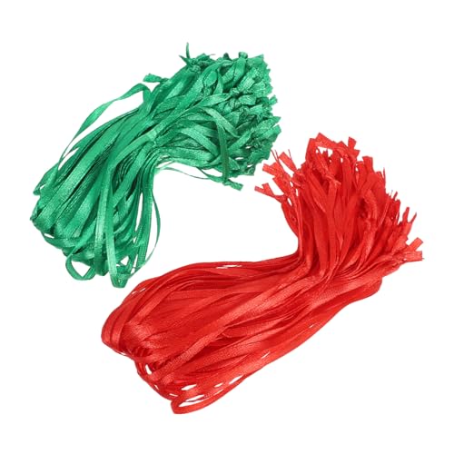SHINEOFI 200 Stück Weihnachtsbaum Ornament Aufhänger Rote und Grüne Dünne Fadenschnüre Wetterbeständige Schmuckbänder für Schnelle und Einfache Christbaumschmuck Dekoration bei Festen und SHINEOFI 200 Stück Weihnachtsbaum Ornament Aufhänger Rote und Grüne Dünne Fadenschnüre Wetterbeständige Schmuckbänder für Schnelle und Einfache Christbaumschmuck Dekoration bei Festen und von SHINEOFI