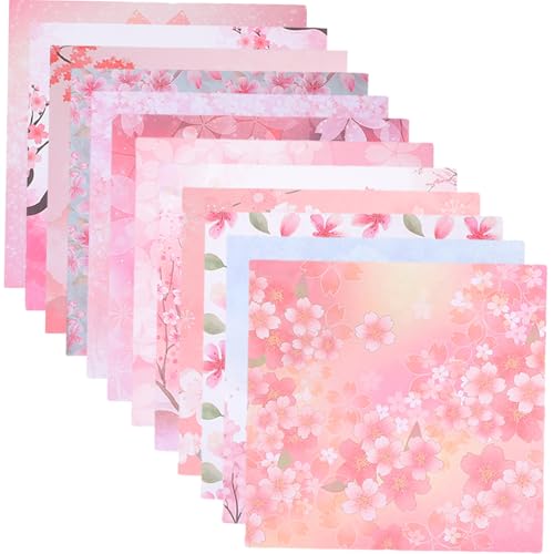 SHINEOFI 200 Stück handgemachtes DIY-Papier Origamipapier für falten mehrfarbig bunt DIY Origami-Papiermaterial karte DIY papier Origamipapier für DIY bastelt Origami-Papier von SHINEOFI