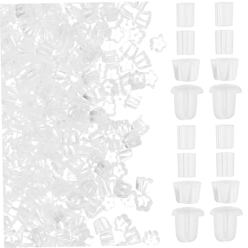 SHINEOFI 2000 Stück Silikon Ohrstecker Verschlüsse Klare Flexible Ohrringstopper für Steckohrringe DIY Schmuckzubehör Komfortabel Sicherer Halt Vielseitig Einsetzbar SHINEOFI 2000 Stück Silikon Ohrstecker Verschlüsse Klare Flexible Ohrringstopper für Steckohrringe DIY Schmuckzubehör Komfortabel Sicherer Halt Vielseitig Einsetzbar von SHINEOFI