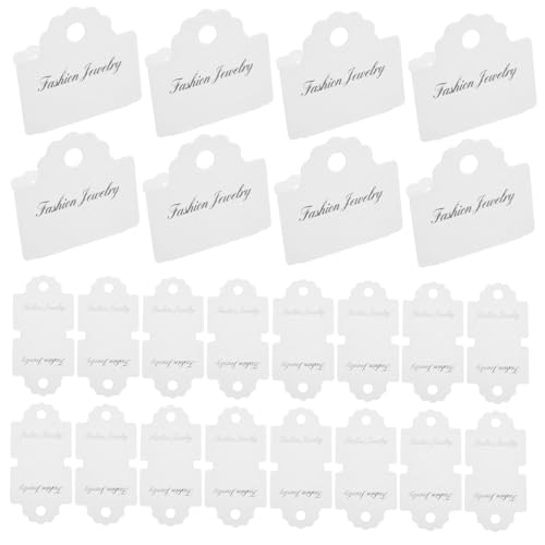 SHINEOFI 200Stücke Schmuck Displaykarten Faltbare Verpackung für Armbänder und Schlüsselanhänger Tragbare Etiketten für Kreatives Ausstellen von SHINEOFI