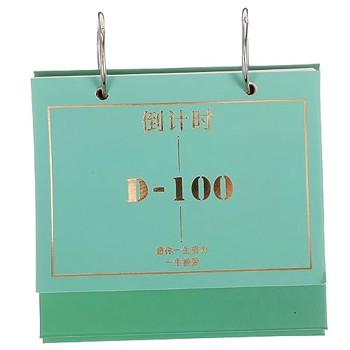 SHINEOFI 2023 100-tage-countdown 100-tage-desktop-kalender Tischdekoration Kalender Der Zähltage Ringbuch Kalender Prüfungsplaner Tage Zählender Kalender Standkalender Papier Dark Green SHINEOFI 2023 100-tage-countdown 100-tage-desktop-kalender Tischdekoration Kalender Der Zähltage Ringbuch Kalender Prüfungsplaner Tage Zählender Kalender Standkalender Papier Dark Green von SHINEOFI