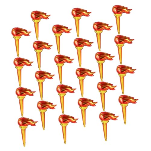 SHINEOFI 2024 100 Stück aufblasbare Fackel aufblasbares Aufblasbare Party Dekoration -Taschenlampe Ballonpumpe Kinderspielfackel mittelalterliche Fackel von SHINEOFI