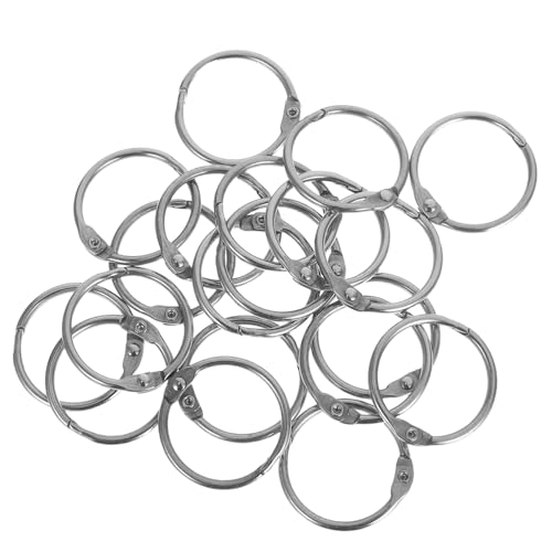 SHINEOFI 20Stücke Metall Binderringe Praktische Buchbinderinge für Scrapbooking Karteikarten und Bürobedarf Vielseitige Leicht zu Öffnende Ringe für Dokumente und Kreative SHINEOFI 20Stücke Metall Binderringe Praktische Buchbinderinge für Scrapbooking Karteikarten und Bürobedarf Vielseitige Leicht zu Öffnende Ringe für Dokumente und Kreative von SHINEOFI