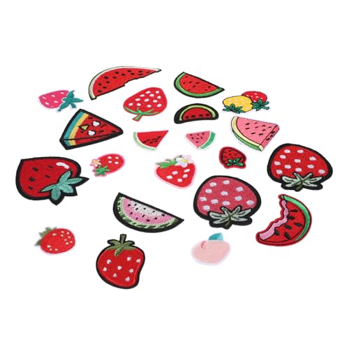 SHINEOFI 21 Stücke Teiliges Set Süße Gestickte Patches für Kleidung Aufnäher Aufbügeln und Aufnähen Erdbeer und Wassermelonen Applikationen für Taschen Hüte und Diy Projekte SHINEOFI 21 Stücke Teiliges Set Süße Gestickte Patches für Kleidung Aufnäher Aufbügeln und Aufnähen Erdbeer und Wassermelonen Applikationen für Taschen Hüte und Diy Projekte von SHINEOFI