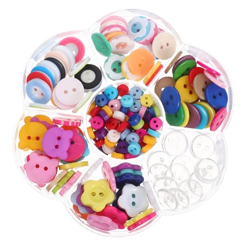 SHINEOFI 220 Stück Teiliges Bunte Resin knöpfe für Leichte Runde Nähknöpfe DIY Bastelprojekte Scrapbooking Farbenfrohe Knöpfe zur Kreativen Handarbeit von SHINEOFI