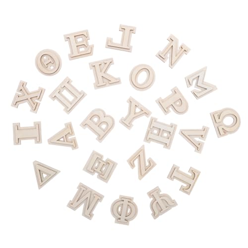 SHINEOFI 24 Stück Hölzernes griechisches Alphabet leere Buchstaben Buchstabenausschnitte aus Holz handwerk aus massivem holz Holzbuchstaben Beige SHINEOFI 24 Stück Hölzernes griechisches Alphabet leere Buchstaben Buchstabenausschnitte aus Holz handwerk aus massivem holz Holzbuchstaben Beige von SHINEOFI