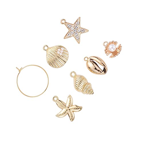 SHINEOFI 24 Stück Loop-Ohrtropfen merksam unikal schlüsselhalsband schlusselketten ohrhänger schlüsselkette Augenfang DIY Ohrring ohrringanhänger selber machen DIY-Ohrschmuckzubehör Golden von SHINEOFI