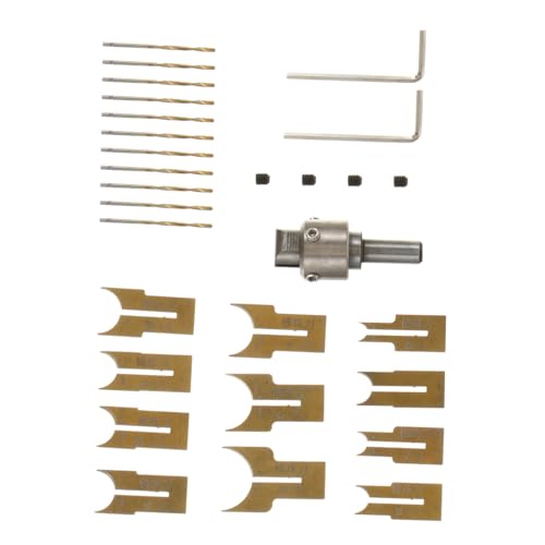 SHINEOFI 24 Stück Teiliges Bohrer Set für Diy Schmuckherstellung für Holzperlen und Handwerksprojekte Einfach zu Bedienen für Bastelarbeiten von SHINEOFI