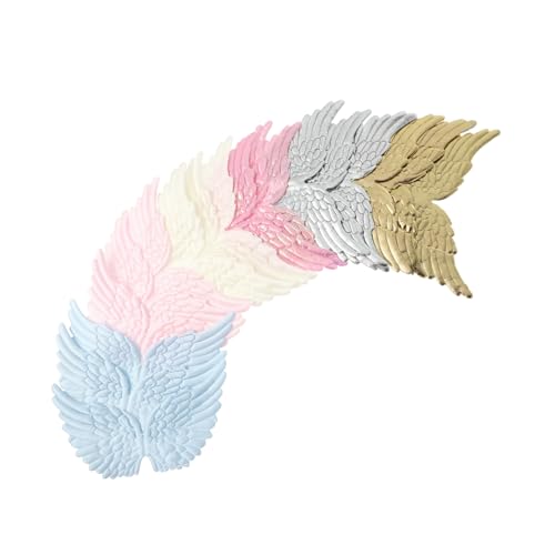 SHINEOFI 24 Stück Teiliges Flügel-applikationen Stoff Bestickte Flügel-patches zum Aufnähen Farblich Gemischt Langlebig für Diy-bekleidung Jeans Rucksäcke Einfache Reparatur und Kreative von SHINEOFI