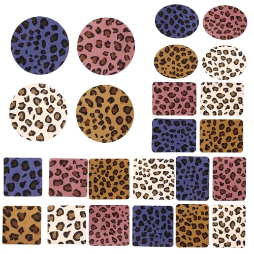 SHINEOFI 24 Stück Teiliges Leopard Print Patches zum Aufkleben Abnehmbare Strapazierfähige Aufnäher für Jacken Kleidung Mützen Vielseitige Dekorative Textilflicken Langlebig und SHINEOFI 24 Stück Teiliges Leopard Print Patches zum Aufkleben Abnehmbare Strapazierfähige Aufnäher für Jacken Kleidung Mützen Vielseitige Dekorative Textilflicken Langlebig und von SHINEOFI