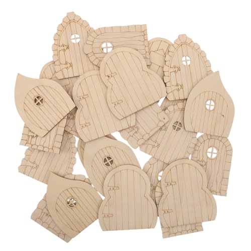 SHINEOFI 24 Stück Teiliges Mini Holztüren für Feengarten Naturbelassene Unbemalte Miniatur Holztüren mit Natürlicher Maserung Vielseitig für Puppenhäuser DIY Dekorationen Handbemalt SHINEOFI 24 Stück Teiliges Mini Holztüren für Feengarten Naturbelassene Unbemalte Miniatur Holztüren mit Natürlicher Maserung Vielseitig für Puppenhäuser DIY Dekorationen Handbemalt von SHINEOFI