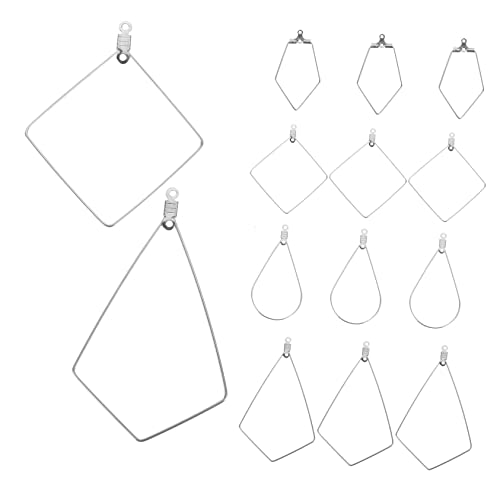 SHINEOFI 24 Stück Teiliges Silbernes Ohrring Rohling für Schmuckherstellung Glatte Creolen zum Selbermachen Leichtes Hautfreundliches Material für Diy Ohrringe und Perlenweben SHINEOFI 24 Stück Teiliges Silbernes Ohrring Rohling für Schmuckherstellung Glatte Creolen zum Selbermachen Leichtes Hautfreundliches Material für Diy Ohrringe und Perlenweben von SHINEOFI