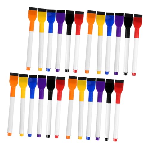 SHINEOFI 24 Stück Trocken Abwischbare Marker Whiteboard Lehrermarker Löschbare Whiteboard Marker Trockentafel Markerstifte Malmarker Mit Radiergummi SHINEOFI 24 Stück Trocken Abwischbare Marker Whiteboard Lehrermarker Löschbare Whiteboard Marker Trockentafel Markerstifte Malmarker Mit Radiergummi von SHINEOFI