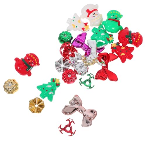 SHINEOFI 24 Stück Weihnachtsperlen Für Handyketten DIY Schlüsselanhänger Zubehör Kinderperlen Weihnachtsbaumperlen Für Armbänder Perlenkappen Schneemann Abstandshalterperlen Süße SHINEOFI 24 Stück Weihnachtsperlen Für Handyketten DIY Schlüsselanhänger Zubehör Kinderperlen Weihnachtsbaumperlen Für Armbänder Perlenkappen Schneemann Abstandshalterperlen Süße von SHINEOFI