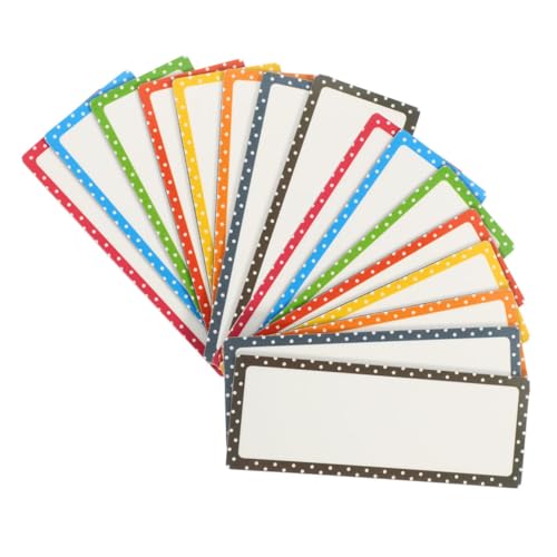 SHINEOFI 24 Stück Wiederverwendbare Abwischbare Magnetische Namensschilder für Kühlschrank Whiteboard Schließfach Stabile Haftung Beschreibbare Magnetetiketten für Büro und Zuhause von SHINEOFI