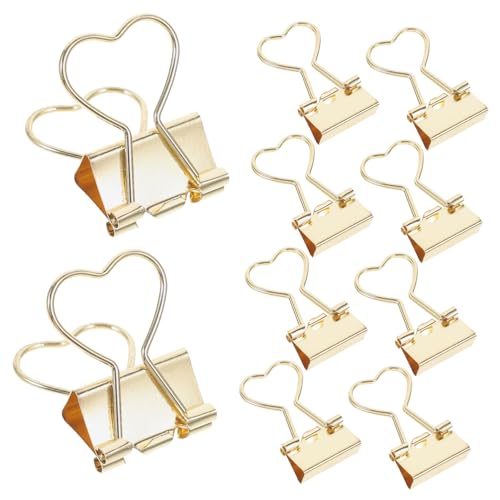 SHINEOFI 24 Stücke Liebe Long Tail Clip Büroklammer Dokumentbindemittel Clips Herzgeformte Briefpapierclips Dekorative Papierklammern Für Büro Nette Papierklammern Metall Golden SHINEOFI 24 Stücke Liebe Long Tail Clip Büroklammer Dokumentbindemittel Clips Herzgeformte Briefpapierclips Dekorative Papierklammern Für Büro Nette Papierklammern Metall Golden von SHINEOFI
