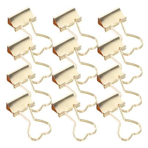 SHINEOFI 24 Stücke Liebe Long Tail Clip Netter Büroclip Nette Papierklammern Clips Büromappenclip herzgeformte Briefpapierclips Büroklammern klein Ordnerklammern für das Büro Metall Golden SHINEOFI 24 Stücke Liebe Long Tail Clip Netter Büroclip Nette Papierklammern Clips Büromappenclip herzgeformte Briefpapierclips Büroklammern klein Ordnerklammern für das Büro Metall Golden von SHINEOFI