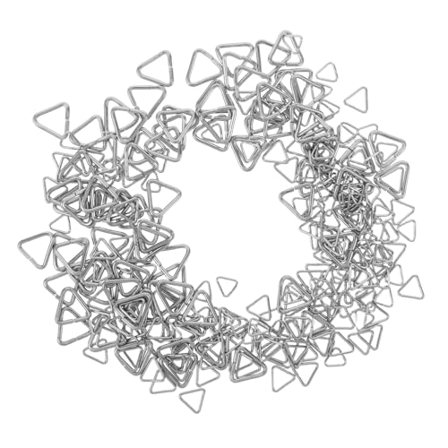 SHINEOFI 240 Stück Edelstahl Dreieckige Geschlossene Ringe Schmuckverbinder DIY Schmuckzubehör für Ohrringe Armbänder Halsketten Kleine Große Sicherer Verschluss Rostfrei und Langlebig SHINEOFI 240 Stück Edelstahl Dreieckige Geschlossene Ringe Schmuckverbinder DIY Schmuckzubehör für Ohrringe Armbänder Halsketten Kleine Große Sicherer Verschluss Rostfrei und Langlebig von SHINEOFI