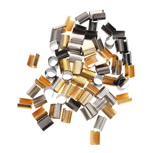 SHINEOFI 240 Stück Metallverschlussclips für Schmuckherstellung Robuste Crimp-endkappen mit Zylindrischen Öffnungen Vielseitige Tassel-rope-clips für DIY Beutel Kettendekoration Langlebige SHINEOFI 240 Stück Metallverschlussclips für Schmuckherstellung Robuste Crimp-endkappen mit Zylindrischen Öffnungen Vielseitige Tassel-rope-clips für DIY Beutel Kettendekoration Langlebige von SHINEOFI