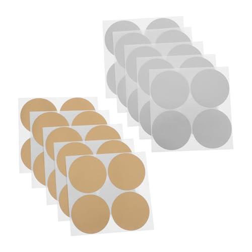 SHINEOFI 240 Stück Selbstklebende Rubbelaufkleber Rund Kratzfest Schnelle Anwendung Kreative DIY Rubbellose in Gold und Silber für Events Geschenke Outdoor-markierung SHINEOFI 240 Stück Selbstklebende Rubbelaufkleber Rund Kratzfest Schnelle Anwendung Kreative DIY Rubbellose in Gold und Silber für Events Geschenke Outdoor-markierung von SHINEOFI