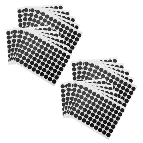 SHINEOFI 25 Blatt Wasserdichte Selbstklebende Runde Dot-aufkleber mit Schwarzen Farbpunkten Kratzfest Reißfest Vorgestanzte Pvc-etiketten für Drucker und Vielseitige Kennzeichnung SHINEOFI 25 Blatt Wasserdichte Selbstklebende Runde Dot-aufkleber mit Schwarzen Farbpunkten Kratzfest Reißfest Vorgestanzte Pvc-etiketten für Drucker und Vielseitige Kennzeichnung von SHINEOFI