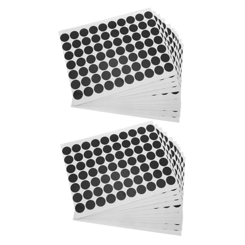 SHINEOFI 25 Blatt Wasserdichte Selbstklebende Runde Punktaufkleber PVC Etiketten Bedruckbar und Handbeschriftbar Strapazierfähige Aufkleber für Flaschen Gefrierschrank und von SHINEOFI