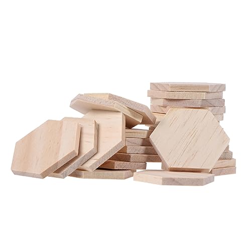 SHINEOFI 25 Stk. Teiliges Sechseckige Natürliche Holzscheiben Blanko Glatte Oberfläche zum Basteln Dekorieren DIY Namensschilder Geschenkanhänger für Hochzeit Party Heimdeko SHINEOFI 25 Stk. Teiliges Sechseckige Natürliche Holzscheiben Blanko Glatte Oberfläche zum Basteln Dekorieren DIY Namensschilder Geschenkanhänger für Hochzeit Party Heimdeko von SHINEOFI