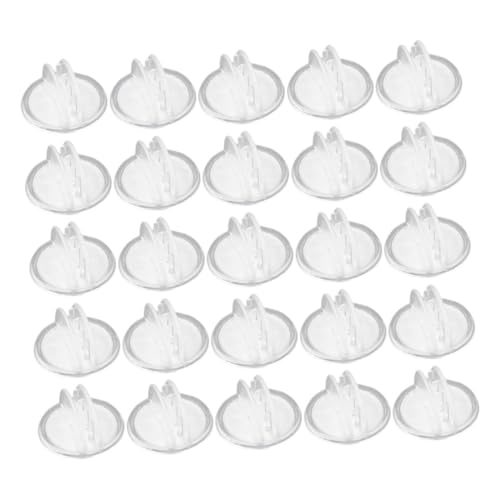 SHINEOFI 25 Stück Etikettenhalter Werbeclips Klemme für Einzelhandelsschilder Clips für Schilderhalter aus Kunststoff Etikettenclip Zeichenhalter Schildhalterklemme Plastik Transparent von SHINEOFI