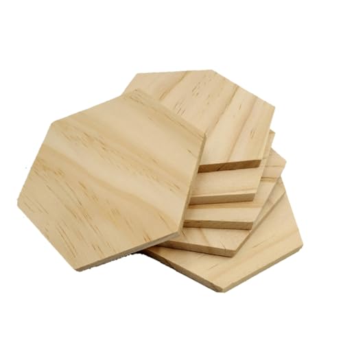 SHINEOFI 25 Stück Holzhacke Sechseckige Holzscheiben Blanko Namensschilder für DIY Projekte Hochzeit und Party Dekoration SHINEOFI 25 Stück Holzhacke Sechseckige Holzscheiben Blanko Namensschilder für DIY Projekte Hochzeit und Party Dekoration von SHINEOFI