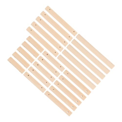 SHINEOFI 25 Stück Holzstäbe Material Stöcke für Holzbearbeitung Jumbo DIY-Stangen aus Holz Stangen zur Herstellung von Haustierleitern Zylinder klebt Holzstäbchen DIY Stangen hölzern von SHINEOFI