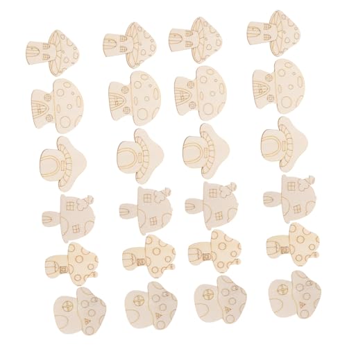 SHINEOFI 25 Stück Pilz Holzscheiben Heimdekoration Pilze Basteln DIY Unbehandelte Holzverzierung Holzpilzformen Holzbastelprojekte Vorratsscheibe Farbausschnitt Pappelbrett SHINEOFI 25 Stück Pilz Holzscheiben Heimdekoration Pilze Basteln DIY Unbehandelte Holzverzierung Holzpilzformen Holzbastelprojekte Vorratsscheibe Farbausschnitt Pappelbrett von SHINEOFI