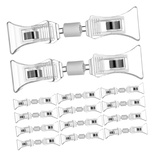 SHINEOFI 25 Stück Schildhalter-clips: Schildhalter-clips Aus Kunststoff – Preisanzeige-klemme, Drehbar Für Einzelhandelskörbe Und -karten – Doppelte Display-klemme Für von SHINEOFI