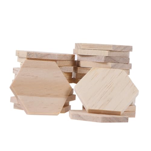 SHINEOFI 25 Stück Teiliges Sechseckiger Unbehandelter Holzscheiben mit Loch Naturbelassene Holzstücke zum Basteln Bemalen und Dekorieren für DIY Hochzeit Party und Wohnaccessoires SHINEOFI 25 Stück Teiliges Sechseckiger Unbehandelter Holzscheiben mit Loch Naturbelassene Holzstücke zum Basteln Bemalen und Dekorieren für DIY Hochzeit Party und Wohnaccessoires von SHINEOFI