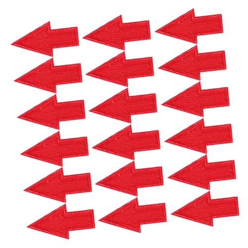 SHINEOFI 25 Stück dekorative Aufkleber Pfeilstickapparat bestickter Stoff Patch Hutflicken zum Aufbügeln dekorative Patches Eisen - auf Flecken Nähtee für Kleidung Polyester rot SHINEOFI 25 Stück dekorative Aufkleber Pfeilstickapparat bestickter Stoff Patch Hutflicken zum Aufbügeln dekorative Patches Eisen - auf Flecken Nähtee für Kleidung Polyester rot von SHINEOFI