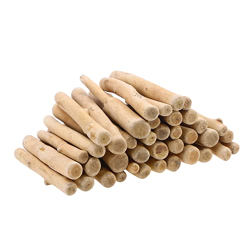 SHINEOFI 250G Packung Natürliches für Aquarien Antiseptisches Holz Rod Bar für Holzschmuck und Dekoration Rustikale DIY Bastelmaterialien Unlackierte Holzstücke von SHINEOFI