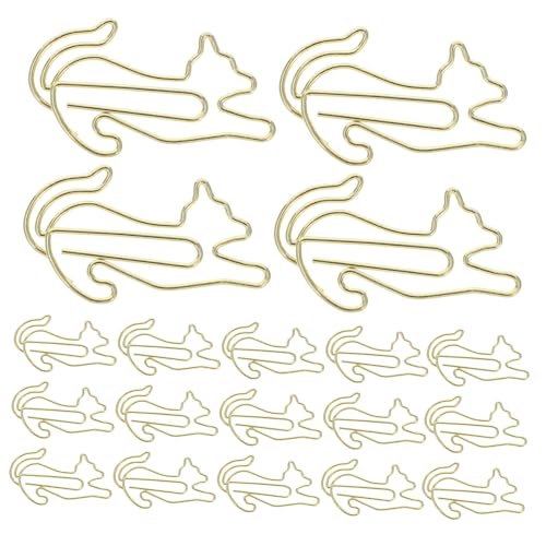 SHINEOFI 25Stücke Tierförmige Büroklammern Kreative Metallclips für Schule und Büro Süße Lesezeichen Tierdesign für Katzenliebhaber und Kreative Köpfe SHINEOFI 25Stücke Tierförmige Büroklammern Kreative Metallclips für Schule und Büro Süße Lesezeichen Tierdesign für Katzenliebhaber und Kreative Köpfe von SHINEOFI