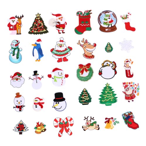 SHINEOFI 26 Stück Gestickter Stoffaufnäher Urlaub Für Dekorationen Flecken Patch Gestickt Flicken Nähen Sweatshirt Weihnachtsmotive Aufnähen Flicken Aufnähen Stoff-polyester-vliesstoff SHINEOFI 26 Stück Gestickter Stoffaufnäher Urlaub Für Dekorationen Flecken Patch Gestickt Flicken Nähen Sweatshirt Weihnachtsmotive Aufnähen Flicken Aufnähen Stoff-polyester-vliesstoff von SHINEOFI