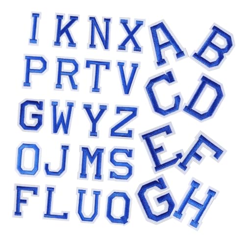 SHINEOFI 26 Stück Teiliges Bügel Buchstaben Patch Dunkelblau Bestickte Applikationen für Kleidung DIY Leichtes Flexibles Alphabet zum Aufbügeln und Nähen Geeignet für Jacken Shirts Hosen SHINEOFI 26 Stück Teiliges Bügel Buchstaben Patch Dunkelblau Bestickte Applikationen für Kleidung DIY Leichtes Flexibles Alphabet zum Aufbügeln und Nähen Geeignet für Jacken Shirts Hosen von SHINEOFI