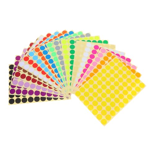 SHINEOFI 2800 Stück Runde Farbige Punkt Aufkleber Selbstklebende Farbcodierung Etiketten Bunte Markierungspunkte Für Büro Klassenzimmer DIY Beschriftung Organisieren SHINEOFI 2800 Stück Runde Farbige Punkt Aufkleber Selbstklebende Farbcodierung Etiketten Bunte Markierungspunkte Für Büro Klassenzimmer DIY Beschriftung Organisieren von SHINEOFI
