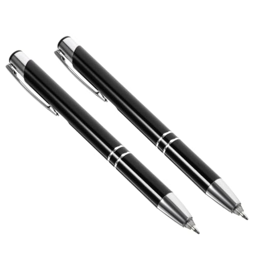 SHINEOFI 2St Kugelschreiber aus Metall Multifunktions-Kugelschreiber Stift Meer Bleistift Mark Pencil Robuster Kugelschreiber Licht Kugelschreiber Stift drücken Stifte für die Schule Black SHINEOFI 2St Kugelschreiber aus Metall Multifunktions-Kugelschreiber Stift Meer Bleistift Mark Pencil Robuster Kugelschreiber Licht Kugelschreiber Stift drücken Stifte für die Schule Black von SHINEOFI