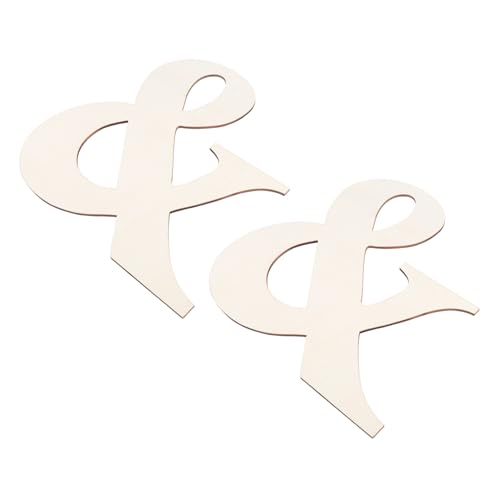SHINEOFI 2Stücke DIY Holzbuchstaben Leere Holzscheiben für Kreative Dekoration und Handwerk für Kinderzimmer und Personalisierte von SHINEOFI
