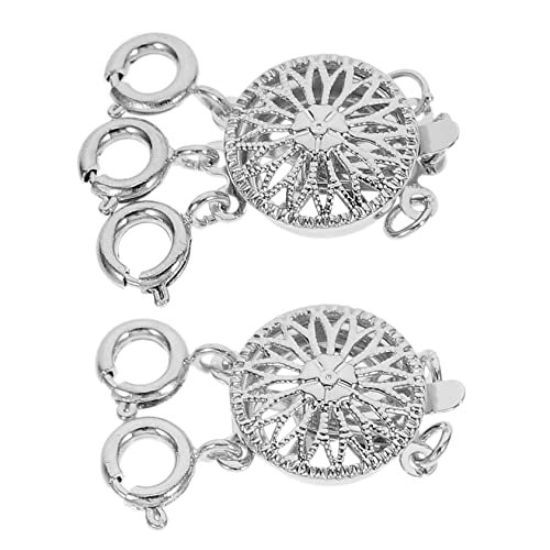 SHINEOFI 2Stücke Halskette Schließe für Geschichtete Schmuckverschlüsse für DIY und Armbänder Elegantes Design Praktisch und Vielseitig für Schmuckherstellung SHINEOFI 2Stücke Halskette Schließe für Geschichtete Schmuckverschlüsse für DIY und Armbänder Elegantes Design Praktisch und Vielseitig für Schmuckherstellung von SHINEOFI