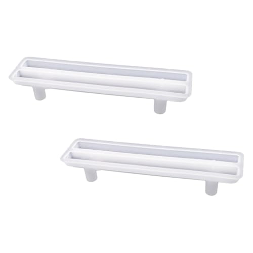 SHINEOFI 2Stücke Silikonform für Tablettgriffe DIY Gießform für Dekorative und Teetabletts Wiederverwendbar und Einfach zu Entformen für Kunstharzprojekte von SHINEOFI