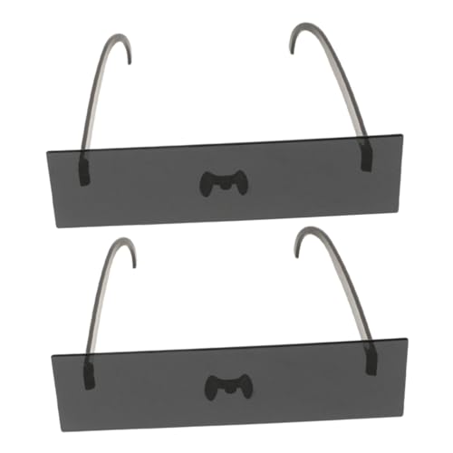 SHINEOFI 2Stücke Teilige Lustige Sonnenbrille Robustem PC Material Schwarz für Kostümpartys Karneval und Social Media Challenges für Erwachsene von SHINEOFI