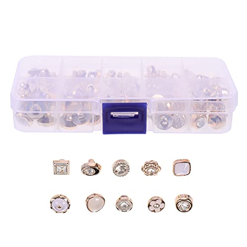 SHINEOFI 3 Kartons 100 Knopf Kristallknöpfe Perlenknöpfe Selber Machen Diy-knöpfe Perlendekor Runde Knöpfe Hemdknöpfe Perlenblumenknöpfe Strass-knöpfe Jeans Wild Kleidung Plastik Damen SHINEOFI 3 Kartons 100 Knopf Kristallknöpfe Perlenknöpfe Selber Machen Diy-knöpfe Perlendekor Runde Knöpfe Hemdknöpfe Perlenblumenknöpfe Strass-knöpfe Jeans Wild Kleidung Plastik Damen von SHINEOFI