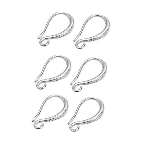 SHINEOFI 3 Paar Teiliges Ohrhaken Ohrring Zubehör für Schmuckherstellung Langlebige Metallhaken in Weißgold Geeignet für DIY Ohrringe Einfache Verarbeitung für Damen Schmuck DIY von SHINEOFI