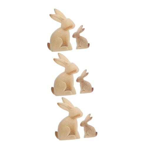 SHINEOFI 3 Paare DIY Holzhasen Weißer Rohling Kaninchen Holz Tierfiguren Unvollendete Holz Desktop Verzierungen Kreative Bastelidee für Zuhause Büro Dekoration SHINEOFI 3 Paare DIY Holzhasen Weißer Rohling Kaninchen Holz Tierfiguren Unvollendete Holz Desktop Verzierungen Kreative Bastelidee für Zuhause Büro Dekoration von SHINEOFI
