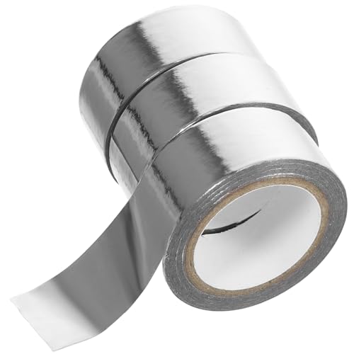 SHINEOFI 3 Rollen Heißprägeband Wickelband bunt Farben Goldband farbig Notizbuch DIY Washi Tape Bastelband DIY Klebeband Journaling-Zubehör Mehrzweck-Washi-Tape bronzieren Silver SHINEOFI 3 Rollen Heißprägeband Wickelband bunt Farben Goldband farbig Notizbuch DIY Washi Tape Bastelband DIY Klebeband Journaling-Zubehör Mehrzweck-Washi-Tape bronzieren Silver von SHINEOFI