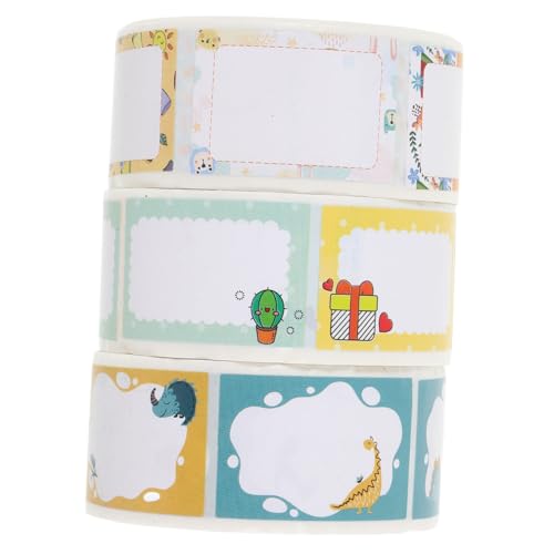 SHINEOFI 3 Rollen Klassifizierung Kennzeichnung Wasserflasche Für Personalisiert Aufkleber Für Name Etikett Babytagespflegebedarf Kundenspezifische Aufkleber Kitabedarf Papier von SHINEOFI